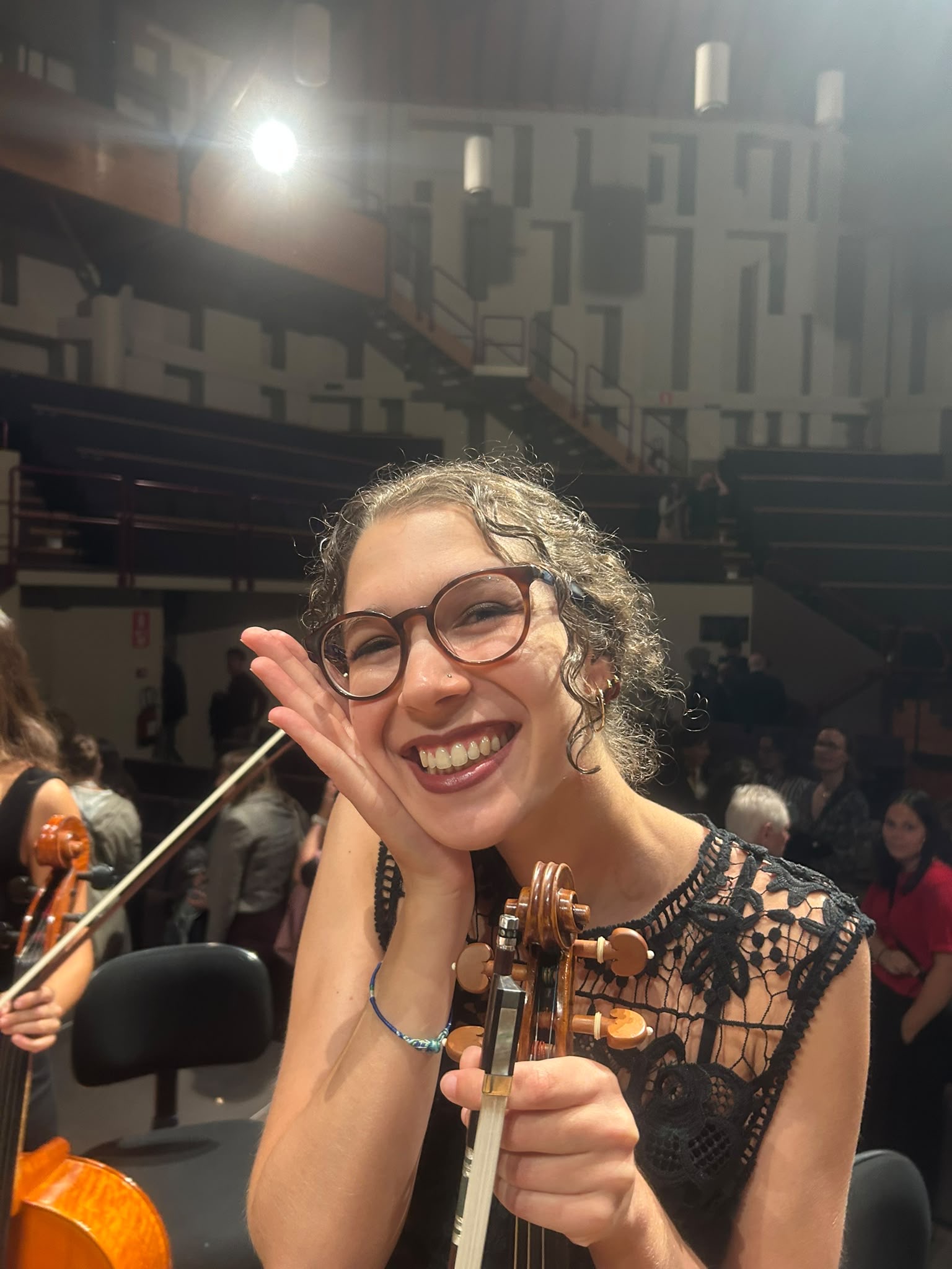 Gulda Student Sonia Ciaroni with Erasmus+ Orchestra
