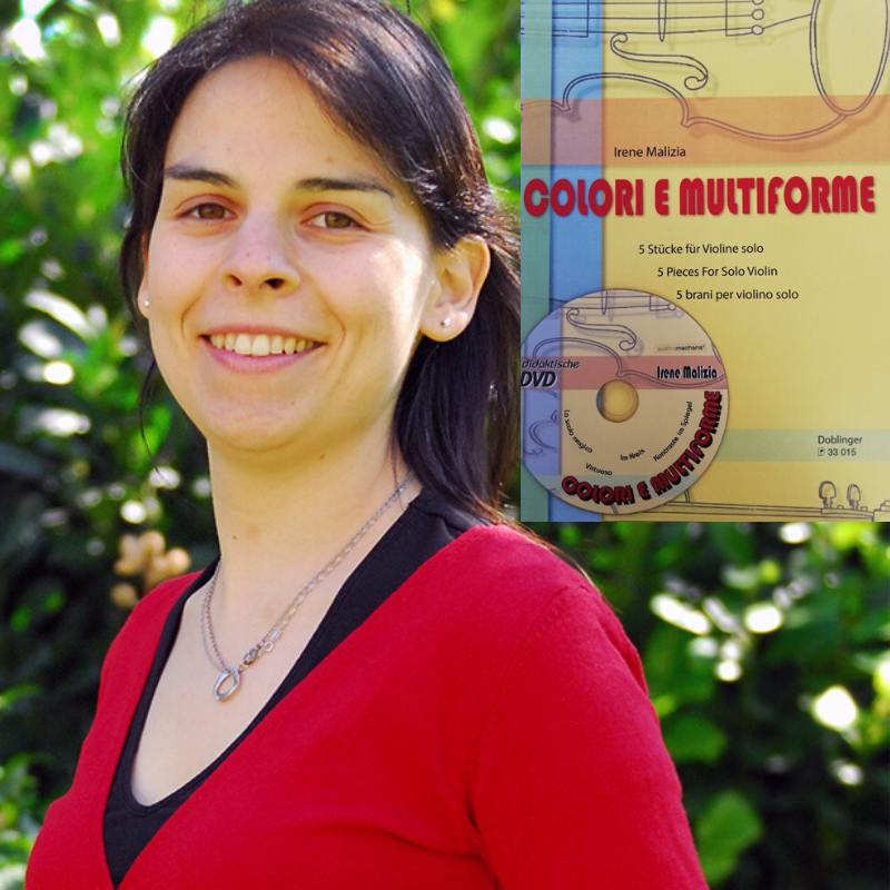 Irene Malizia veröffentlicht Lehr-DVD für ihr Buch "Colori e Multiforme", herausgegeben von  Doblinger