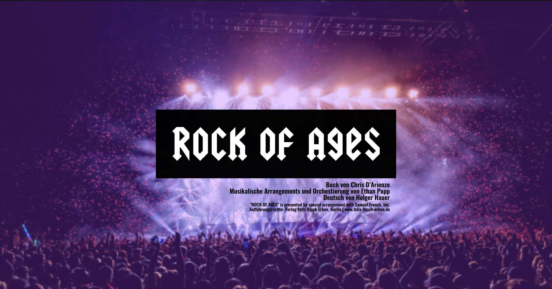 AMP Studierende spielen Musical "Rock of Ages"