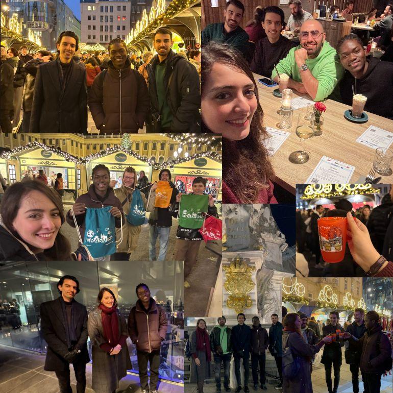 Gulda School Studierende auf einer Collage in Wien