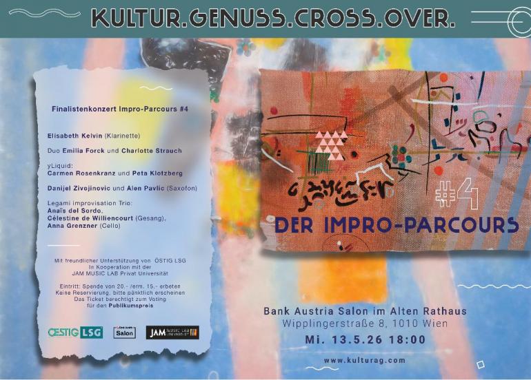 Impro-Parcours #4 Finalistenkonzert in Wien Plakat